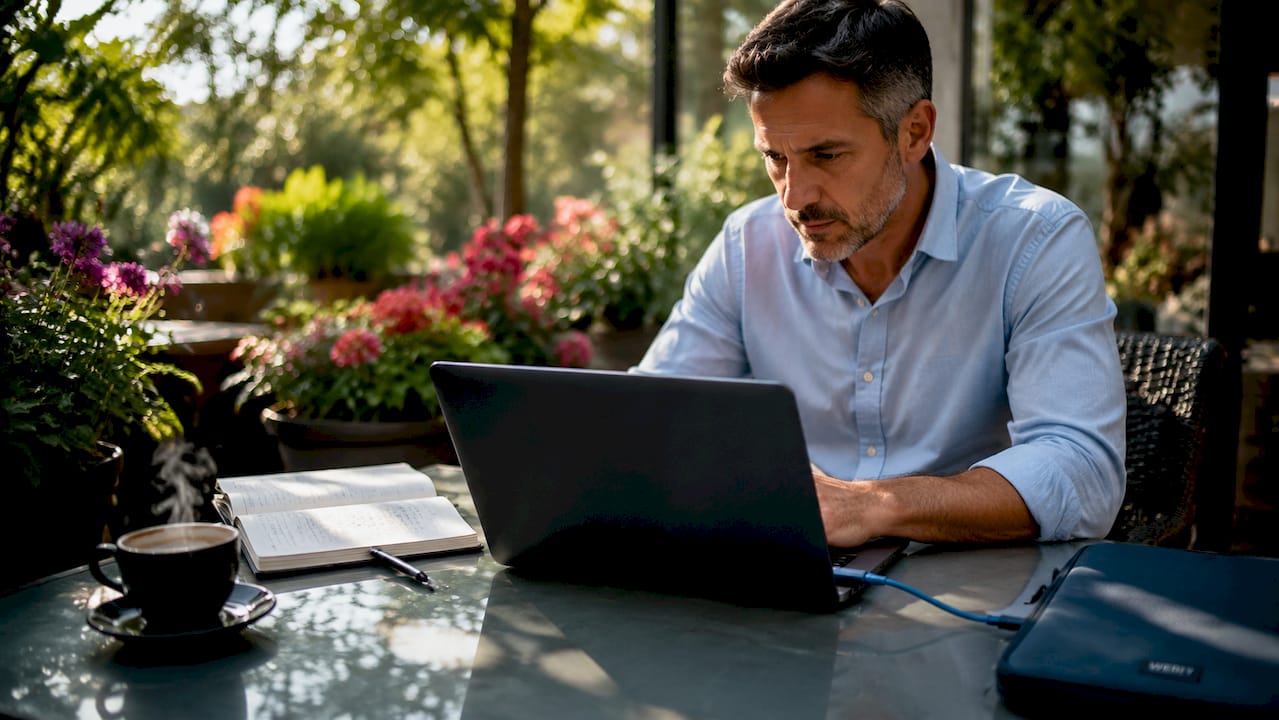 Man preparing hosting setup for WordPress migration