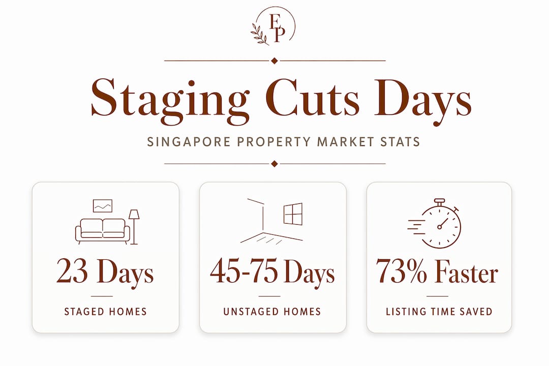 Infographic with staging and listing time stats