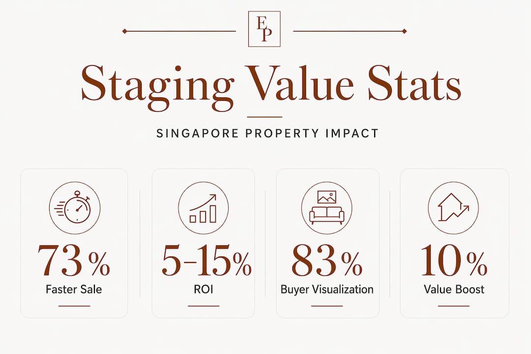 Infographic showing staging statistics and value impact