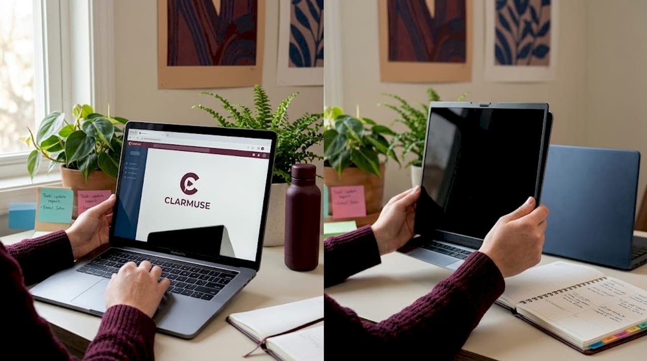 La pantalla de privacidad bloquea el ángulo lateral en la pantalla del MacBook