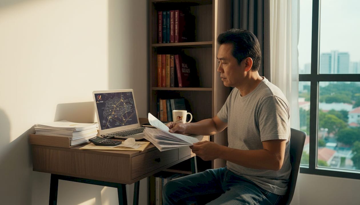 HDB seller analyzing resale transaction data