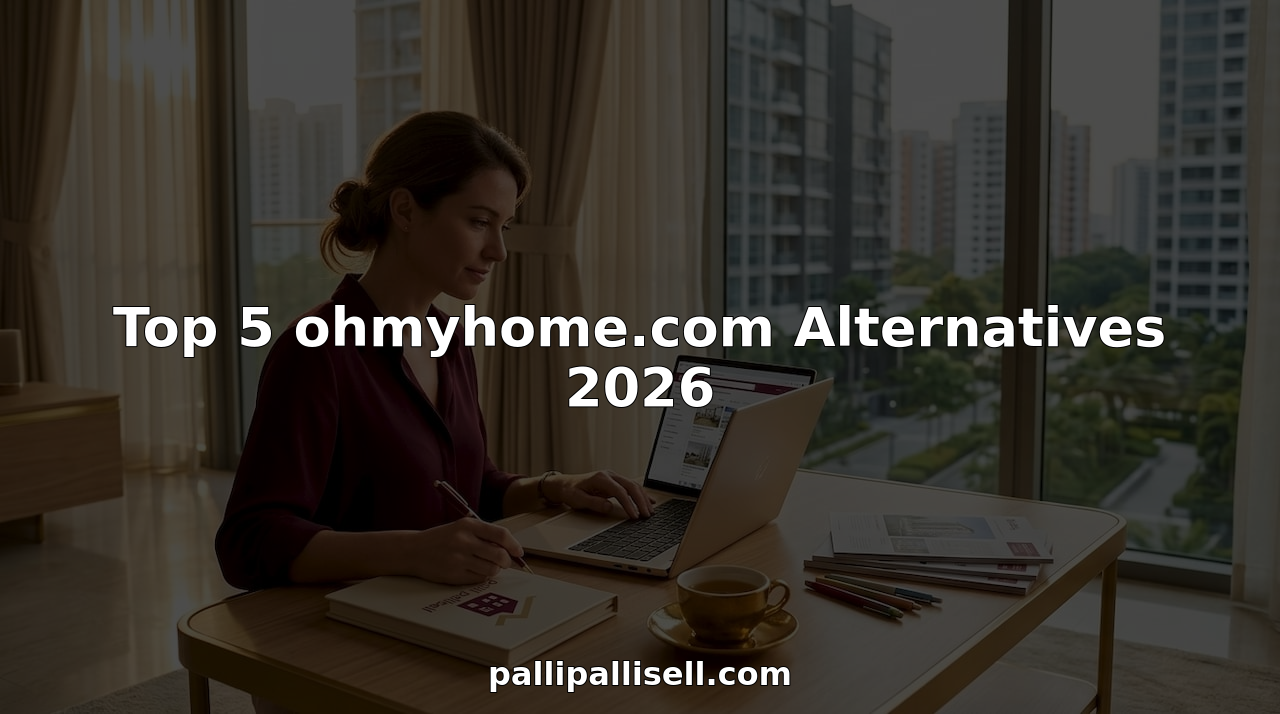 Woman researching property alternatives at home
