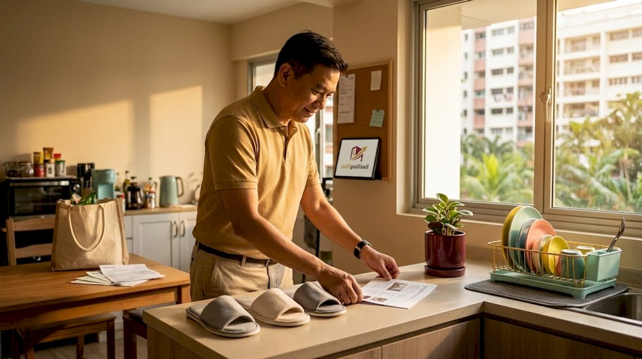 Owner preparing HDB flat for viewing guests