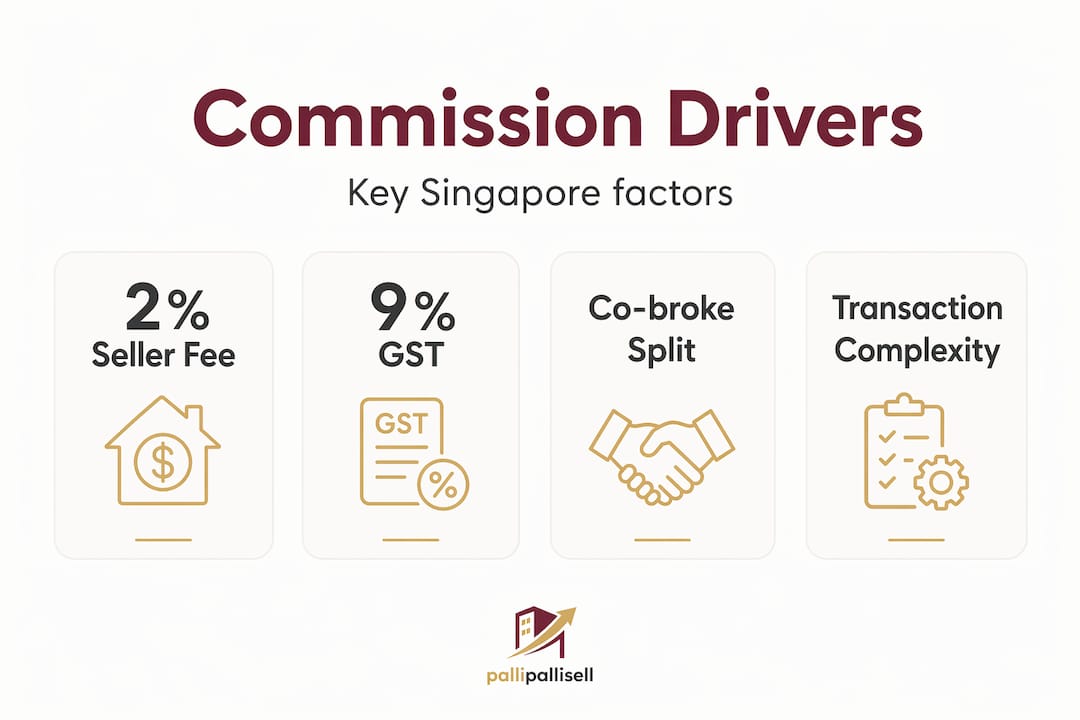 Infographic highlights agent fee factors in Singapore