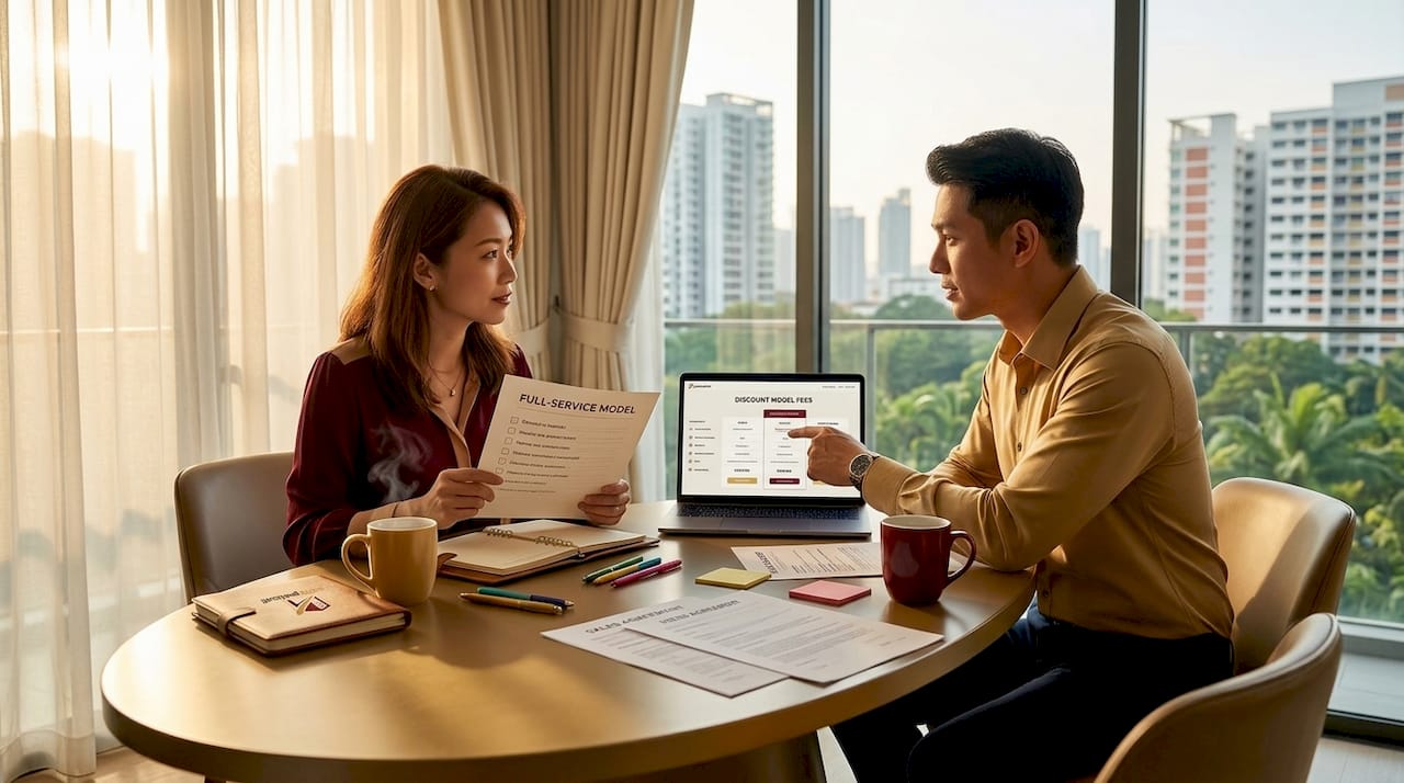 Agents comparing full-service and discount models