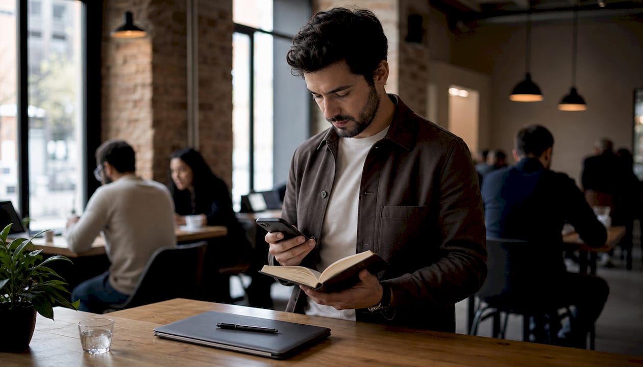 Chef d’entreprise en plein travail à son bureau au sein d’une petite société