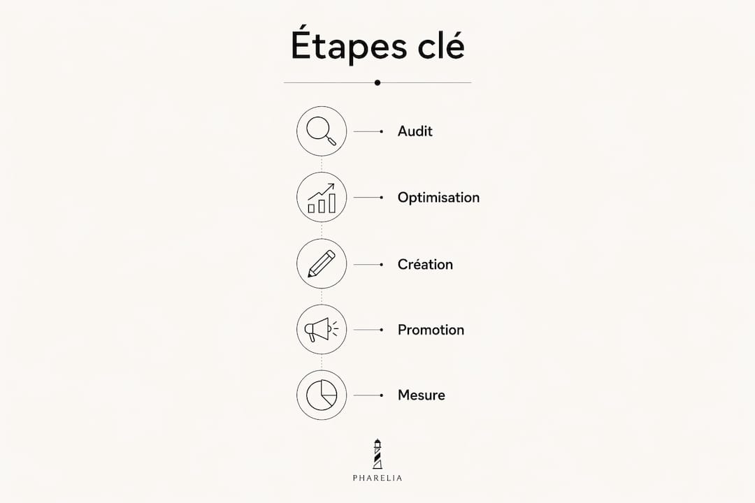 Les grandes étapes du marketing digital pour les PME en un coup d’œil