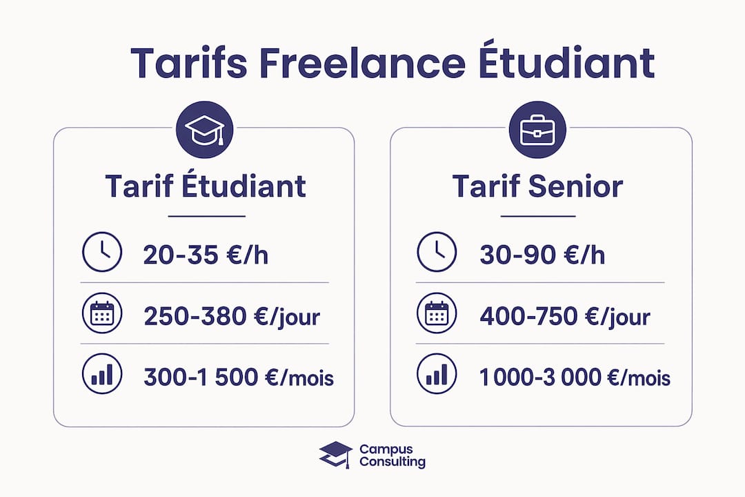 Infographie : aperçu des différences de tarifs entre étudiants et retraités