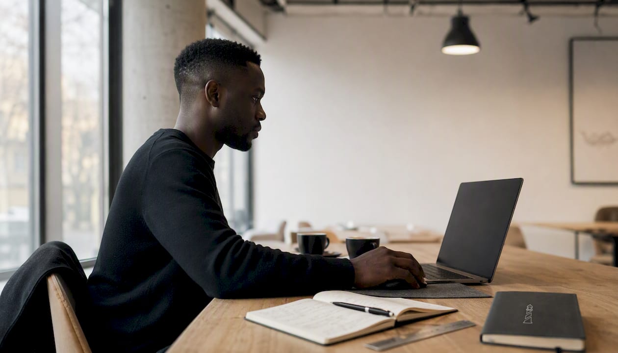 Spécialiste de l’analyse de données dans un environnement de travail épuré