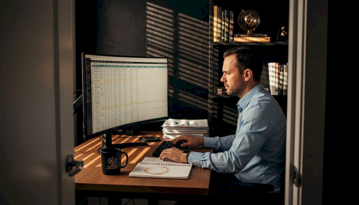 SEO strategist reviewing iGaming search data