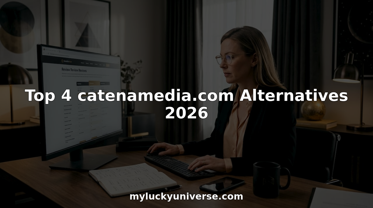 Consultant comparing online platform reviews