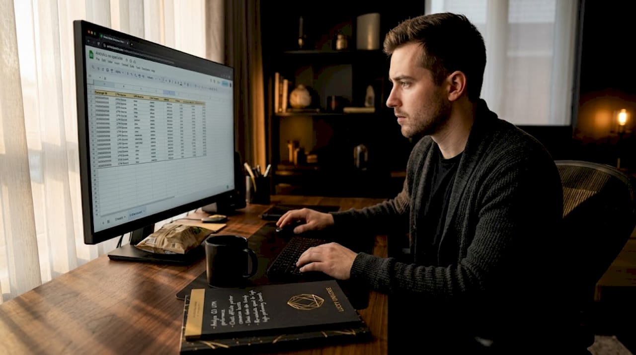 Analyst reviewing igaming influencer metrics