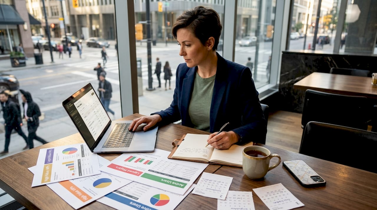 CRM manager reviews casino player data