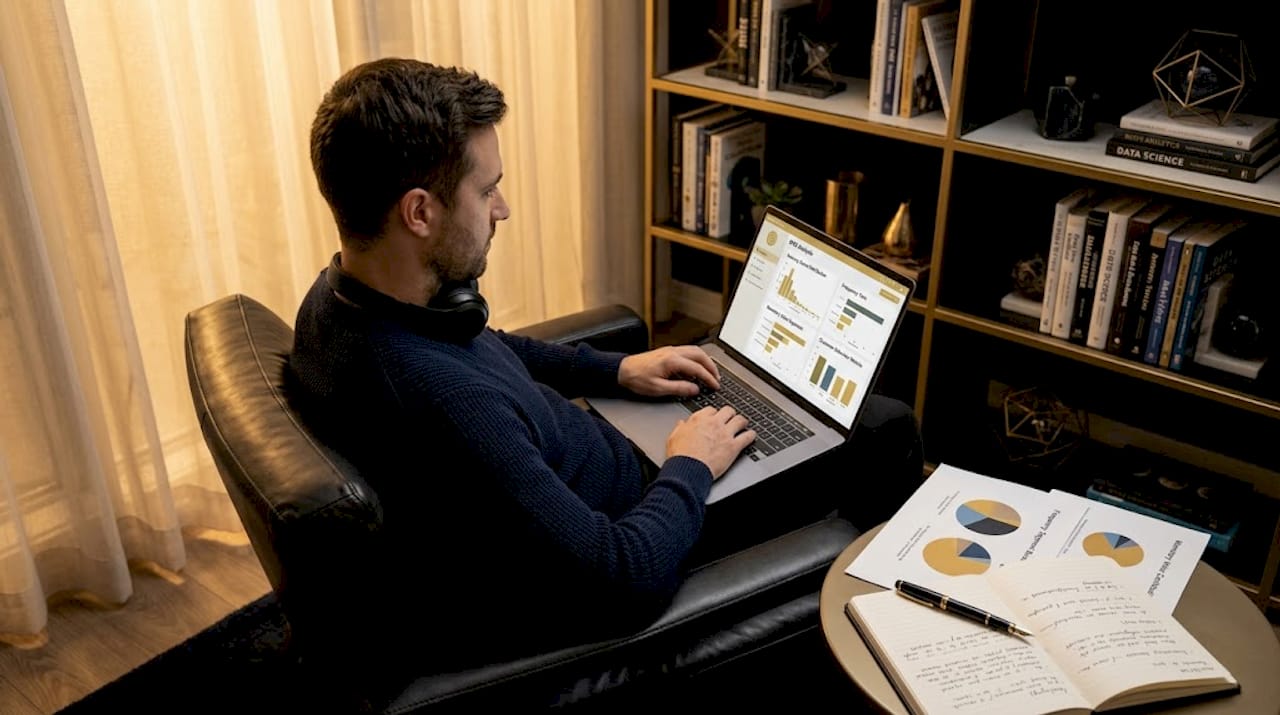 Data analyst looking at RFM player dashboard