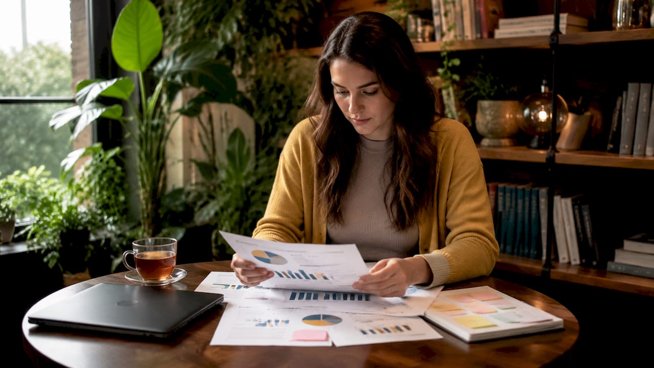 Marketer reviewing player acquisition reports
