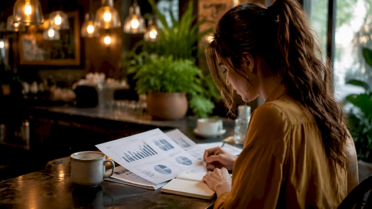 Marketer reviewing affiliate CPA campaign reports