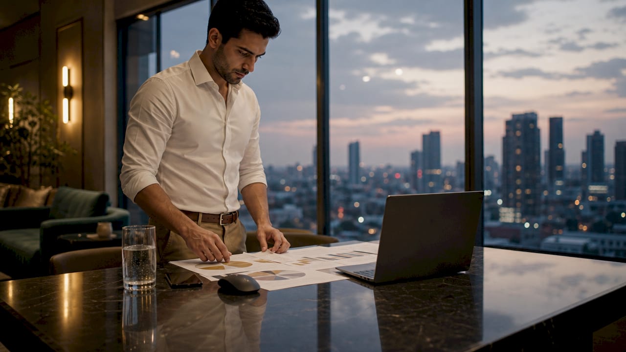 Data analyst reviewing igaming partnership reports