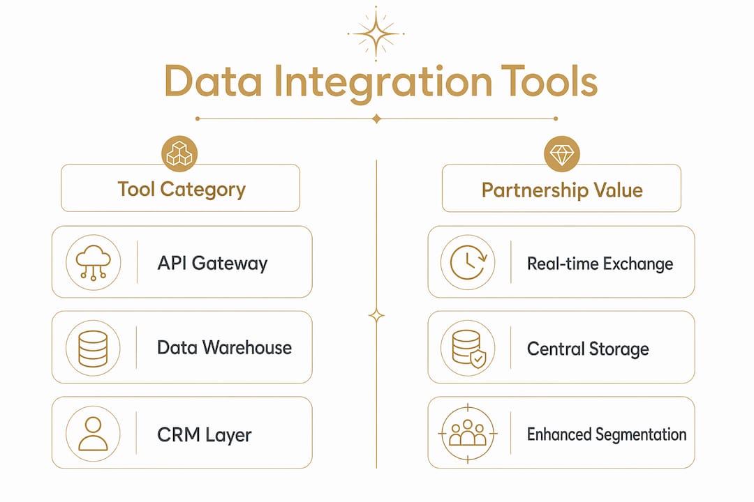 Infographic comparing data integration tools and values