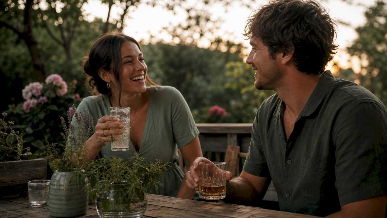 Young adults comparing alcohol and THC drinks