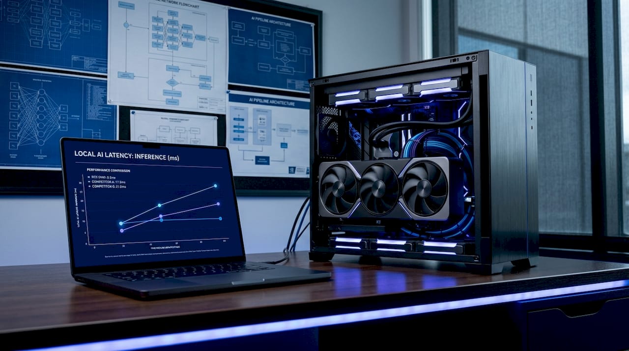 High-end GPU card and latency benchmarks on laptop