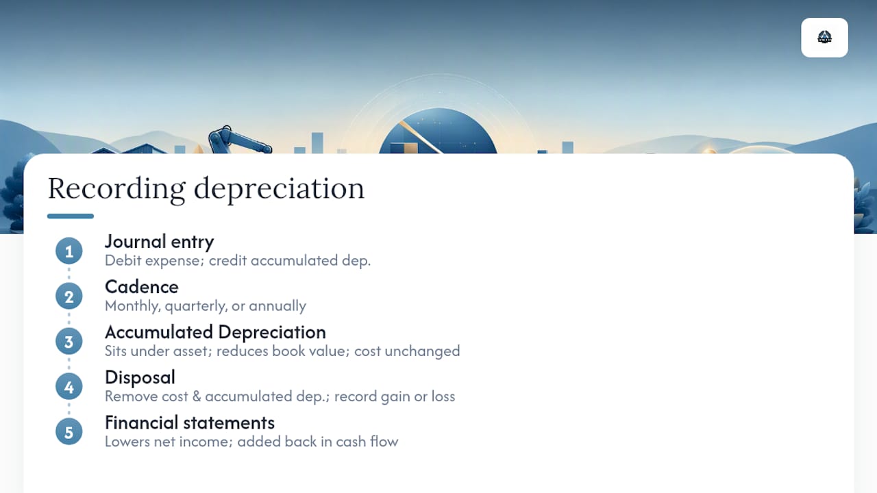 How Do You Record Depreciation in Your Books? — overview diagram