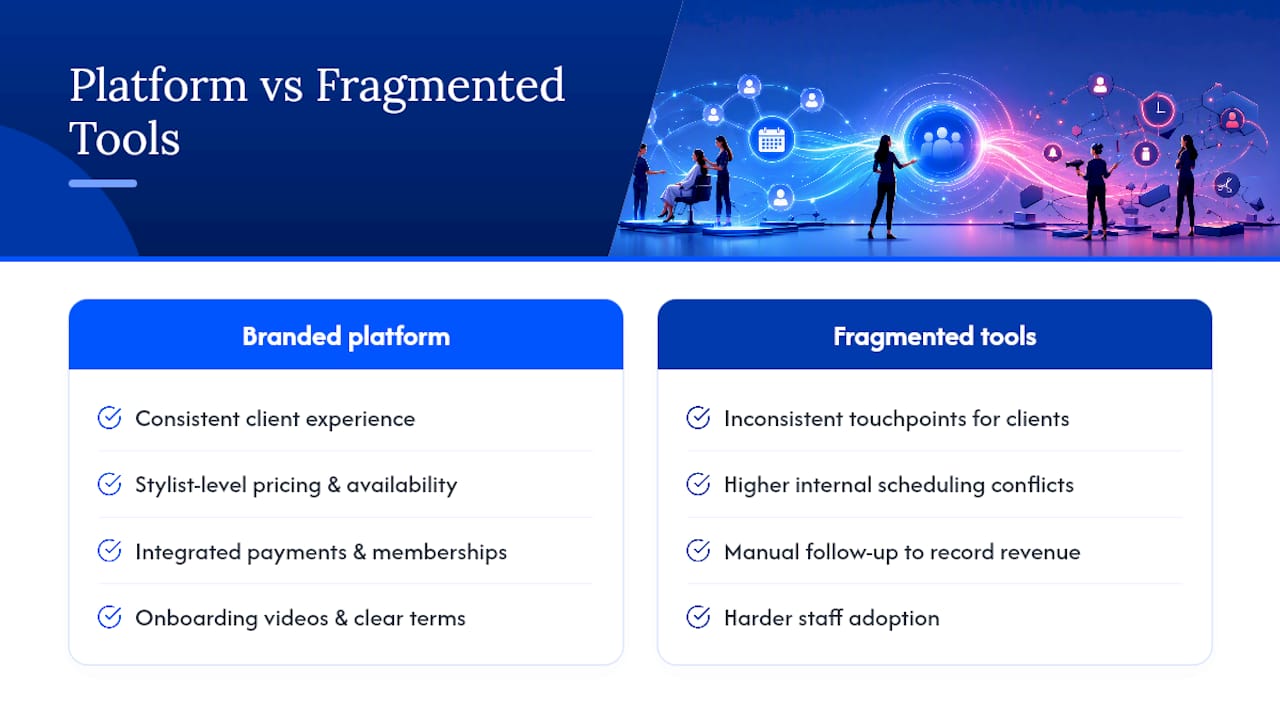Why a Branded, Integrated Platform Often Wins Long Term — overview diagram