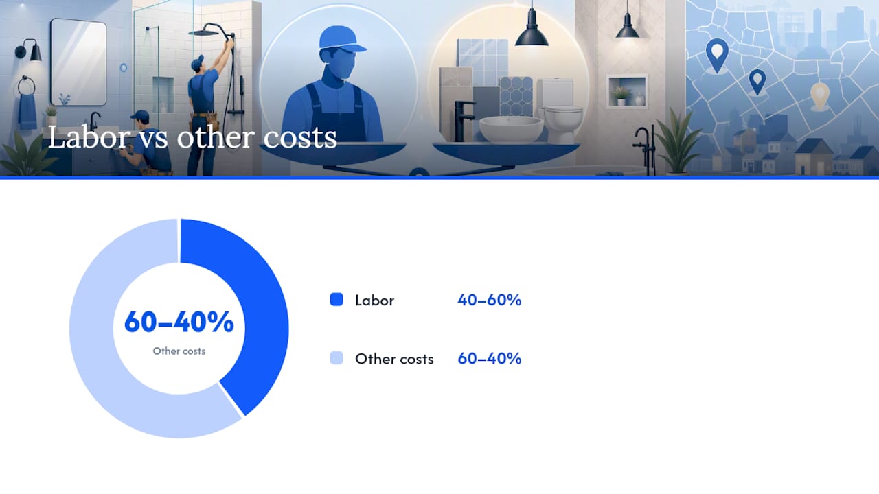 What Are the Line-Item Costs in a Bathroom Remodel? — overview diagram
