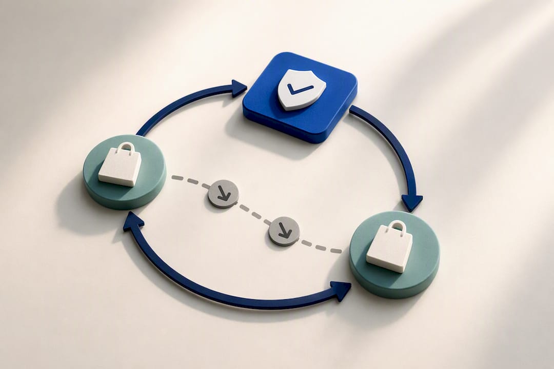 Illustration of repeat customer retention cycle