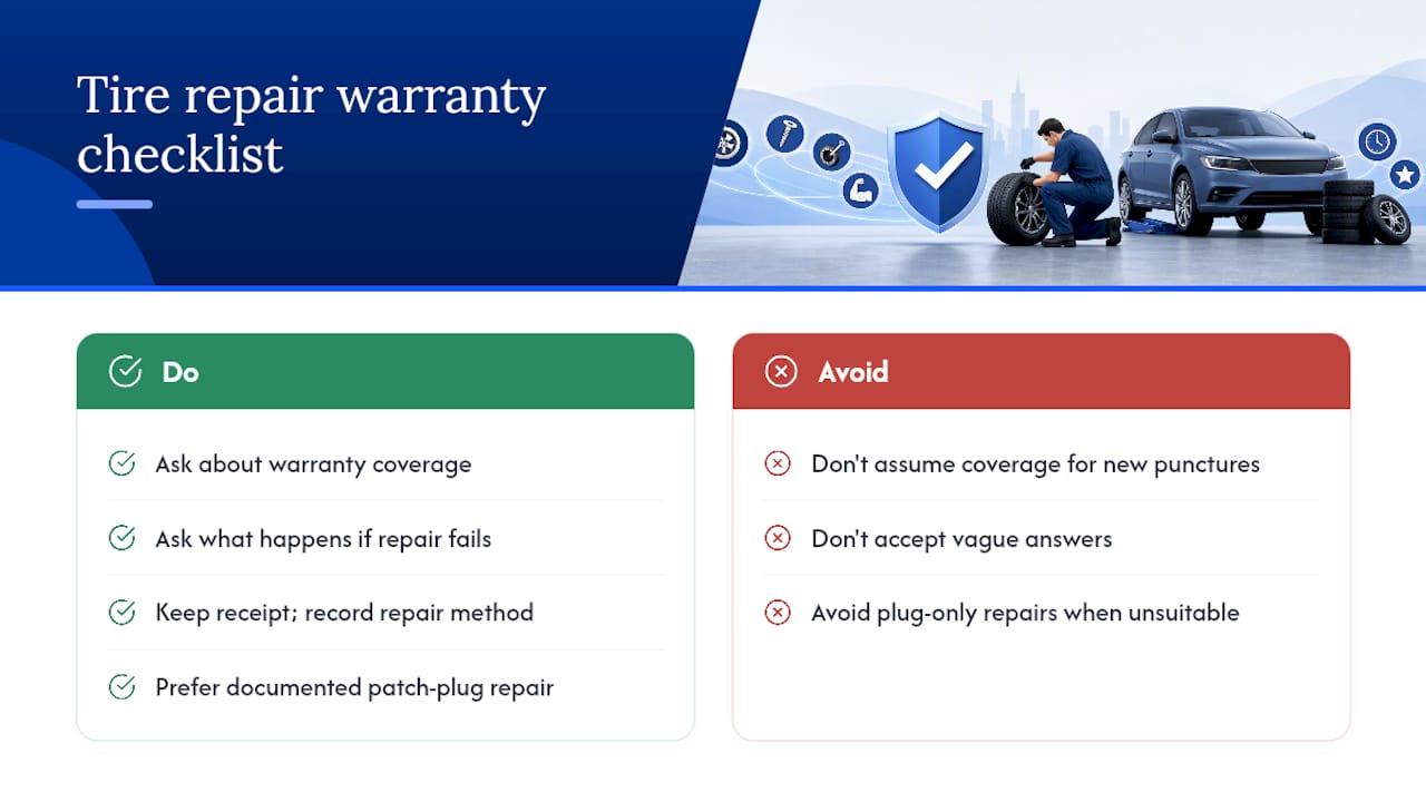 Does Tire Repair Come With a Warranty? — overview diagram