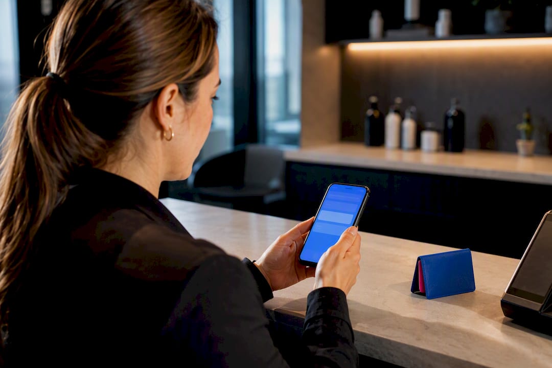 Salon owner testing booking and payment flow