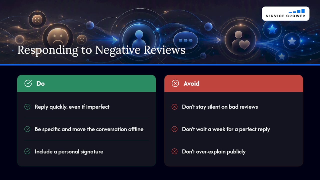 What We've Learned Managing Reviews for Local Businesses — overview diagram