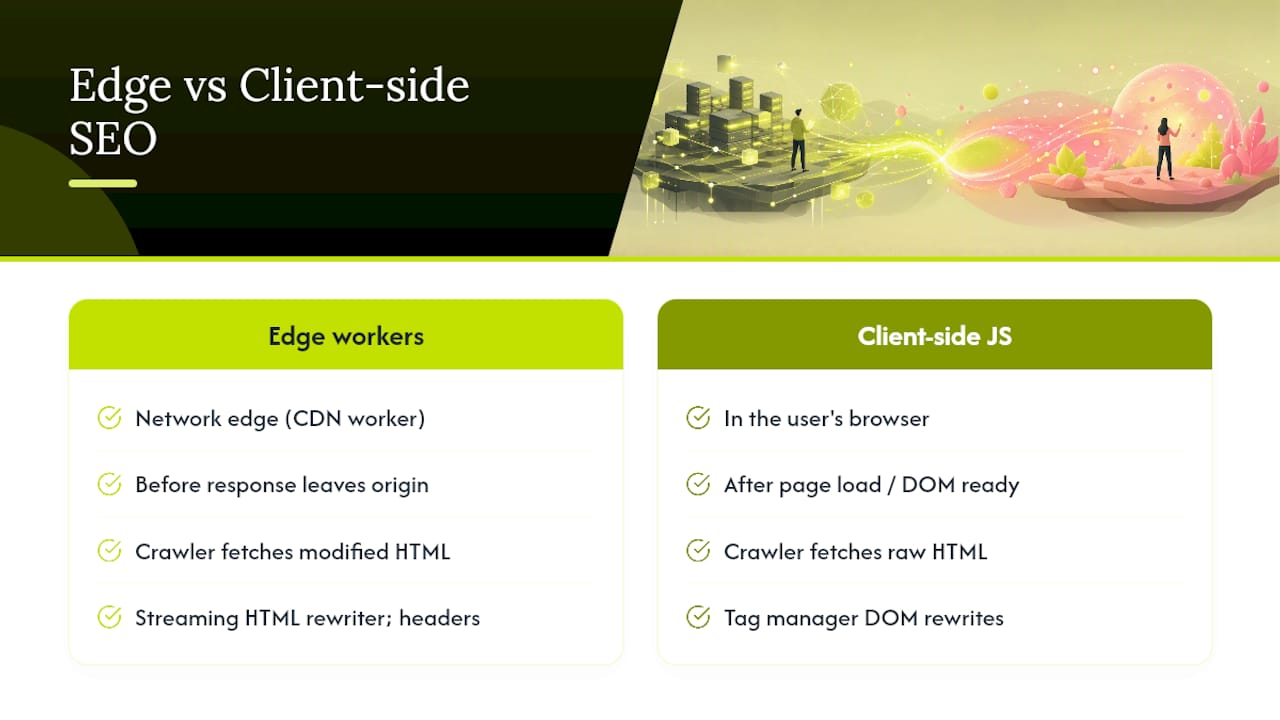 What Edge SEO Actually Means at the Architecture Level — overview diagram