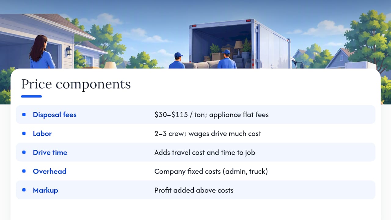 What Actually Drives Junk Removal Pricing? — overview diagram