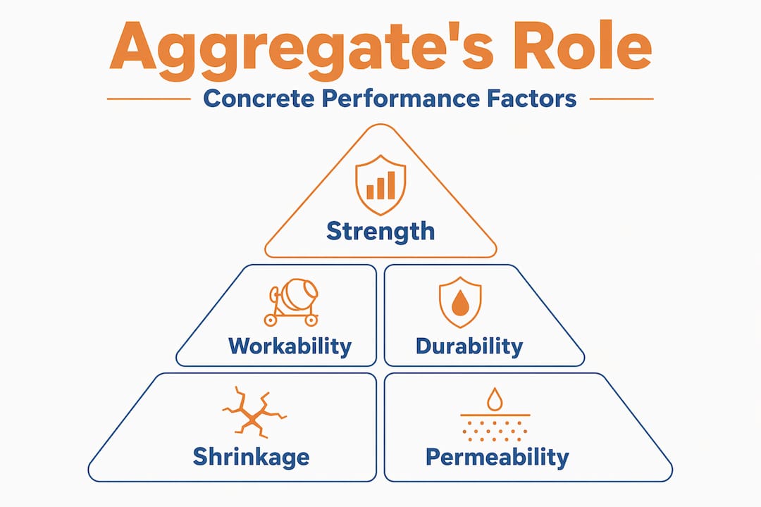 Infographic showing aggregate ranking concrete factors