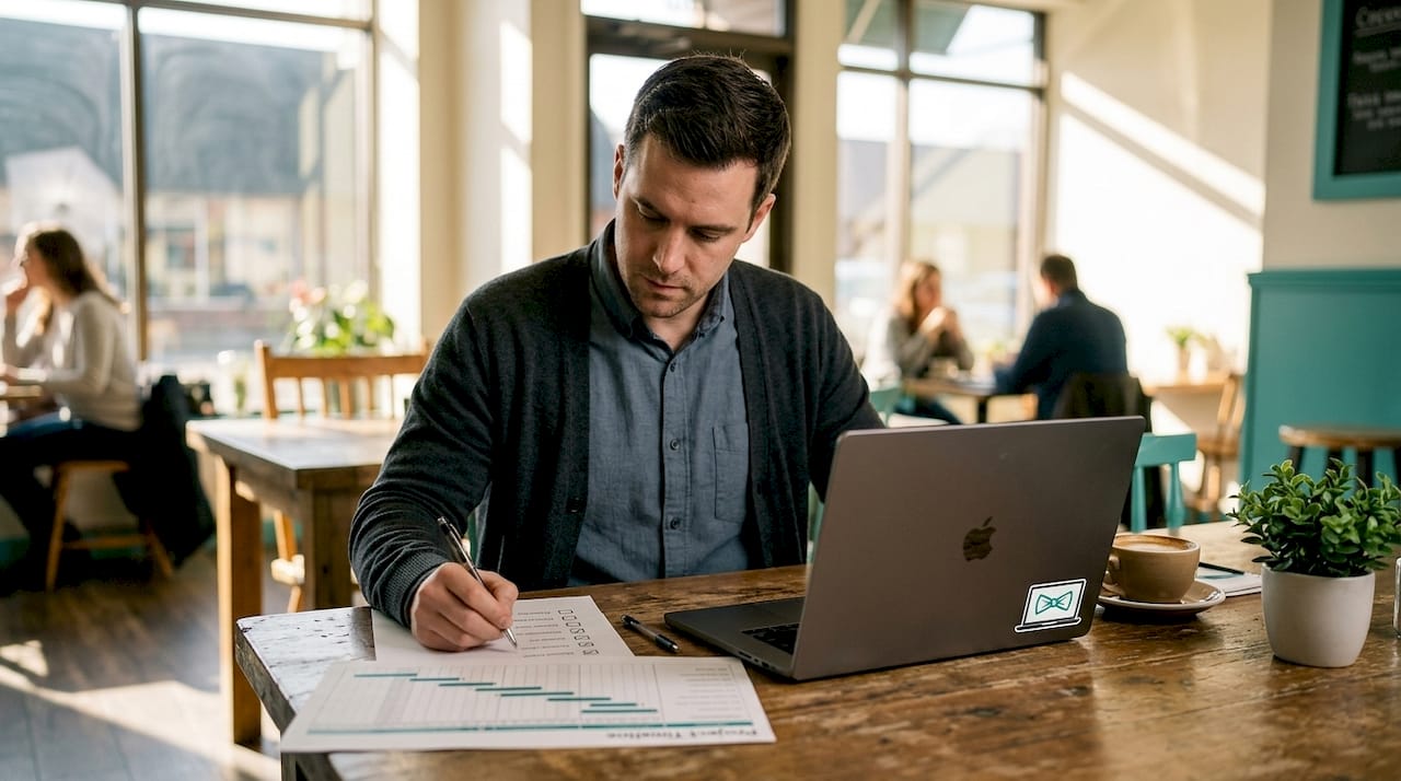 Engineer reviewing software cycle time checklist