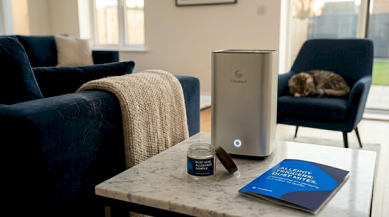 HEPA purifier with pet dander and dust mite allergens