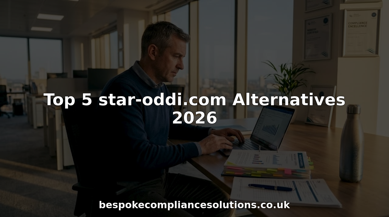 Compliance manager reviewing site safety reports