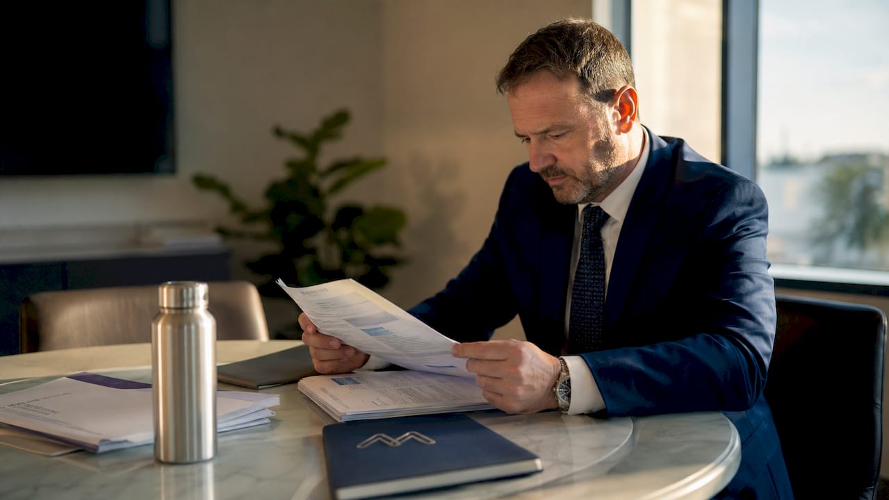 Professional reviewing Legionella compliance report