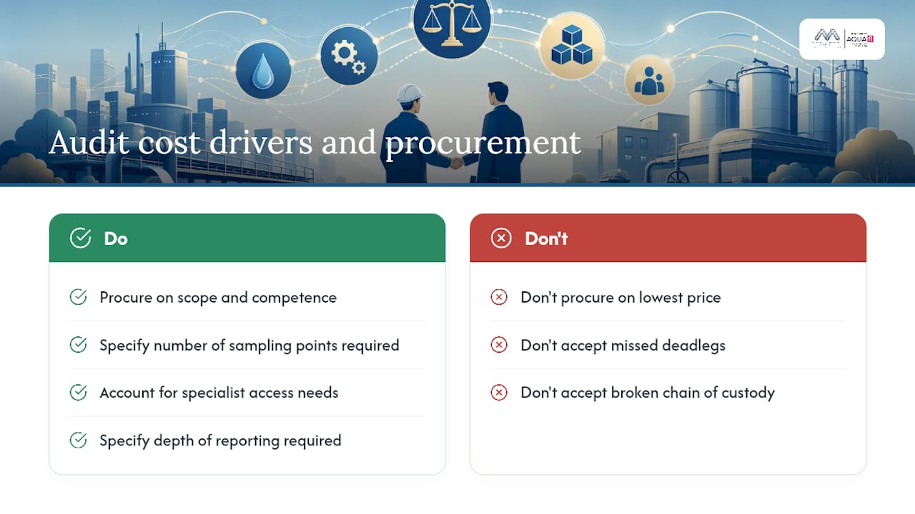What does the audit process look like, and what does it cost? — overview diagram