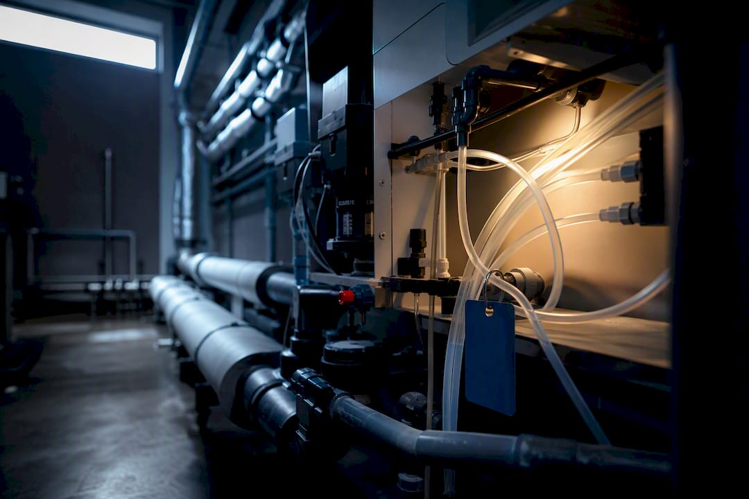 Hospital water treatment dosing installation