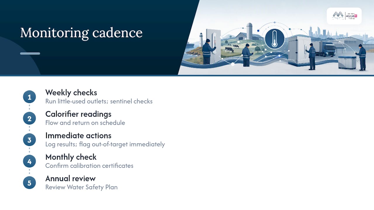 Weekly monthly annual monitoring checklist
