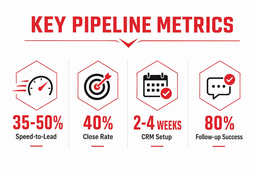 Infographic of key contractor sales metrics