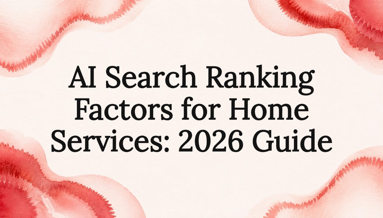 AI Search Ranking Factors for Home Services: 2026 Guide