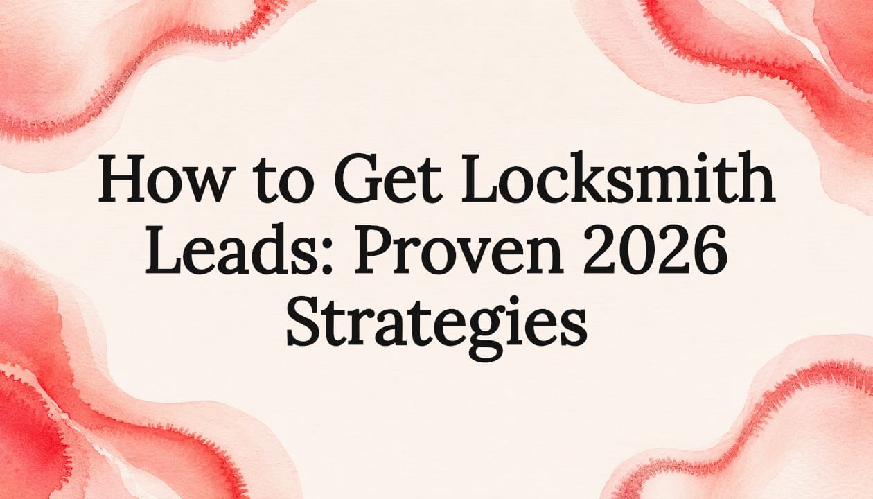 How to Get Locksmith Leads: Proven 2026 Strategies