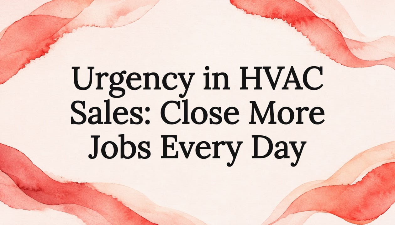 Urgency in HVAC Sales: Close More Jobs Every Day