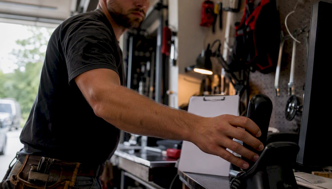 Technician answering phone quickly for lead