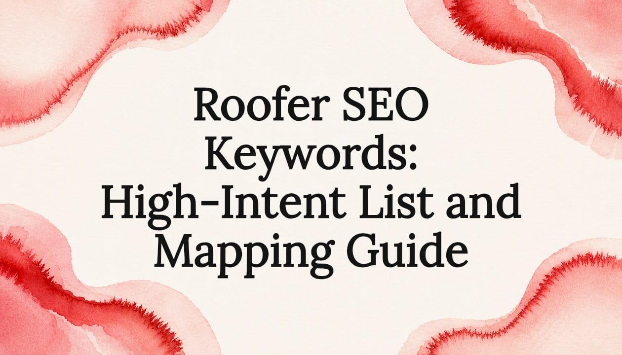 Roofer SEO Keywords: High-Intent List and Mapping Guide