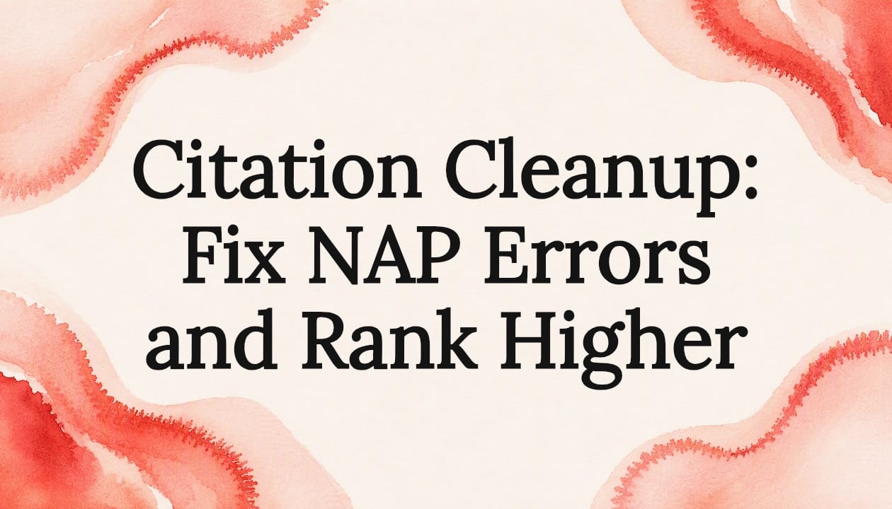 Citation Cleanup: Fix NAP Errors and Rank Higher
