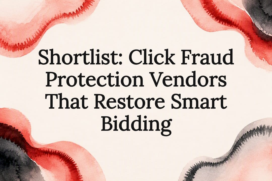 Shortlist: Click Fraud Protection Vendors That Restore Smart Bidding