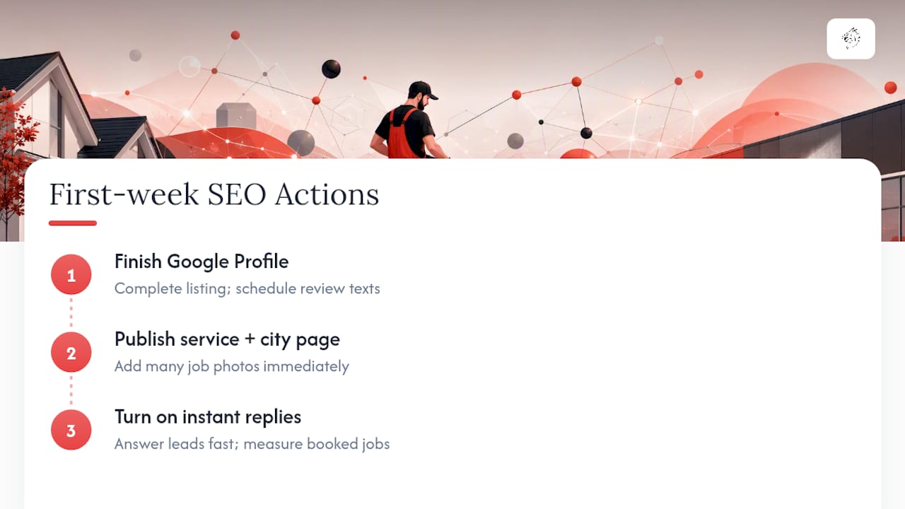 Three first steps from visibility to booked jobs